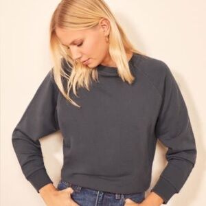 Reformation Jeans dark gray sweatshirt